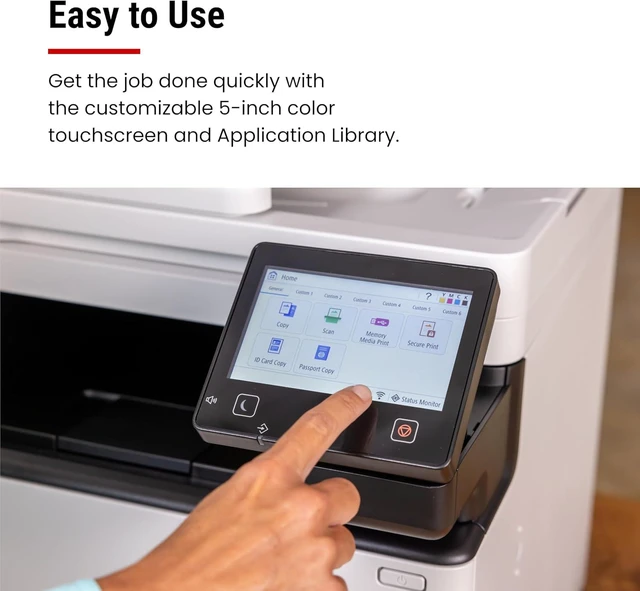 Alt view image 4 of 7 - Canon Color imageCLASS MF753Cdw II - Wireless Duplex Laser Printer, All-in-One with Scanner, Copier, Fax, Auto Document Feeder, 3 Year Limited Warranty, 35 PPM