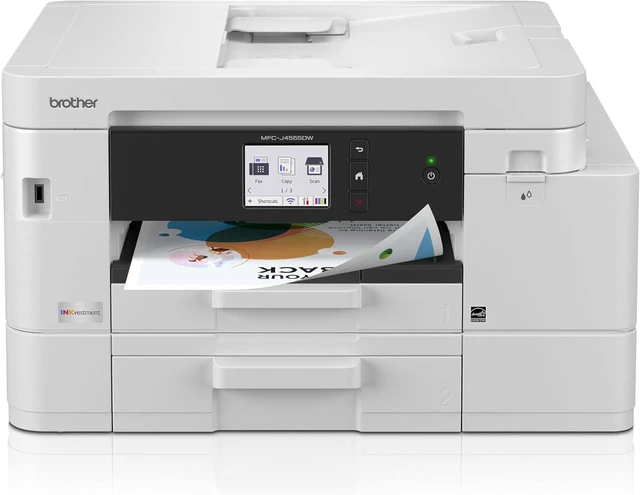 Main image of Brother INKvestment 4555 Wireless Color Inkjet All-in-One Printer with 2.7 Color Touchscreen and 2 Paper Trays | Includes Refresh Subscription Trial(1) (MFC-J4555DW)