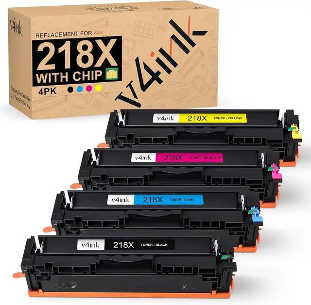 Main image of 218X Toner Cartridges Replacement for HP 218X 218A W2180X W2181X W2182X W2183X Laserjet Toner Compatible with HP Laserjet Pro 3201 MFP 3301 Printer4 Pack Color Set with Chip