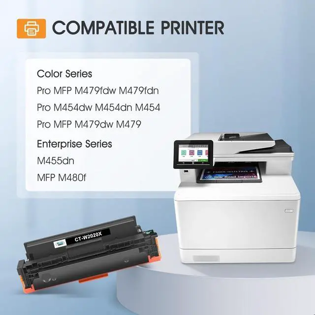 Alt view image 2 of 7 - 414X Toner Cartridges 4 Pack High Yield for HP 414A 414 W2020X MFP M479fdw