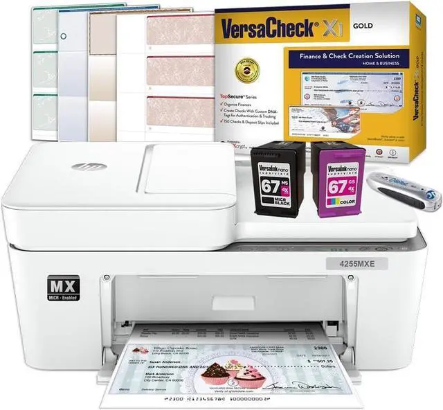 Main image of VersaCheck 4255 MXE MICR All-in-One Color Check Printer and VersaCheck Gold Check Printing Software Bundle