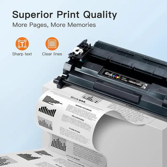 Alt view image 4 of 7 - (Newest Chip) 148A Toner Cartridges (W1480A) 2 Pack Compatible Replacement for HP 148A 148X M479fdn M454dn W1480A for HP Color LaserJet Pro MFP M479fdw M454dw Printer High Capacity Black