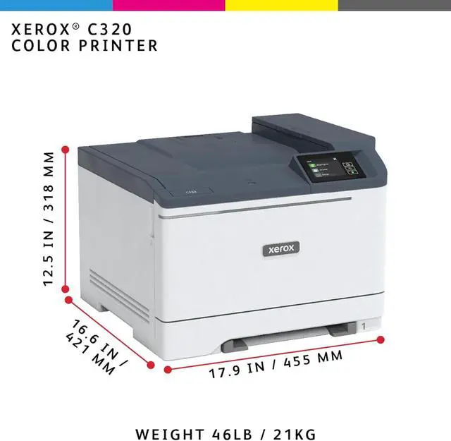 Alt view image 2 of 7 - Xerox C320dni Wireless Color Laser Printer for Business High-Speed 35ppm, Automatic 2-Sided Printing, Wireless Printer for Laptop & Computer