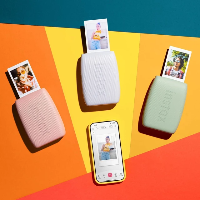 Alt view image 5 of 5 - INSTAX mini Film Format Link 3 Smartphone Photo Printer, Bluetooth Connection, Exclusive Photo Editing App, Suitable for iOS/Android Smartphones, Clay White Finish