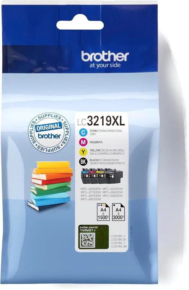 Main image of Brother LC-3219XLVAL 3000pages 1500pages Black, Cyan, Magenta, Yellow Ink Cartridge