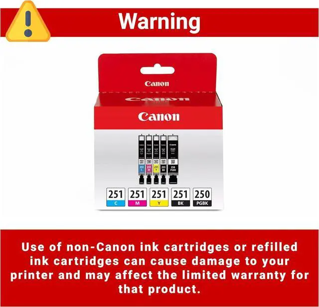 Alt view image 5 of 7 - Canon PGI-250/ CLI-251 5 Color Amazon Pack
