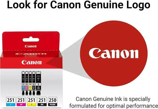 Alt view image 6 of 7 - Canon PGI-250/ CLI-251 5 Color Amazon Pack