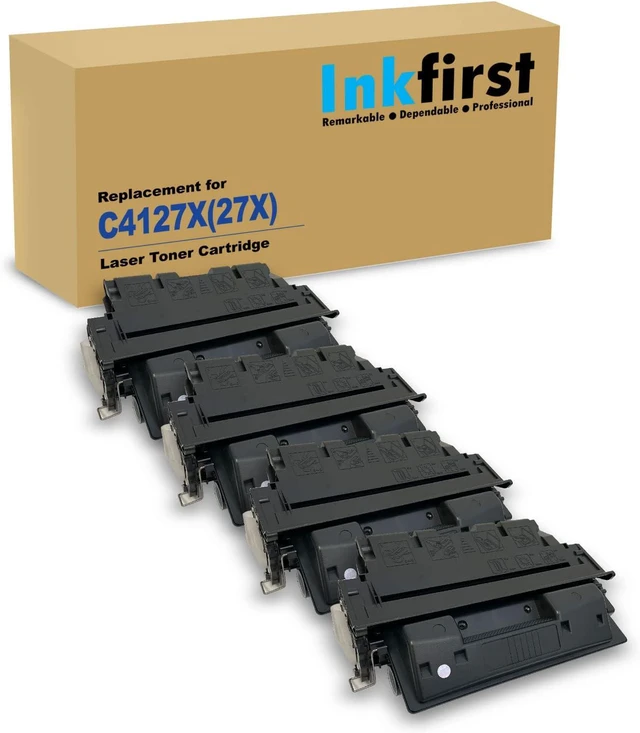 Main image of 4 Inkfirst Compatible Toner Cartridges Replacement for HP C4127X 27X LaserJet 4050 4050d 4050 USB-MAC 4050n 4050se 4050t 4050tn 4000 4000n 4000se 4000t 4000tn