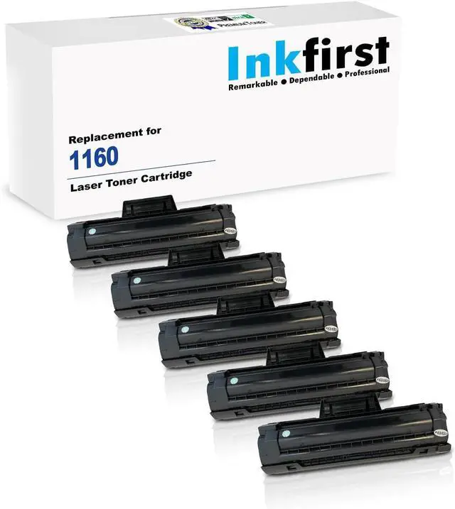Main image of 5 Inkfirst Toner Cartridges B1160 331-7335 Compatible Remanufactured for Dell B1160 Black Dell B1160w B1160
