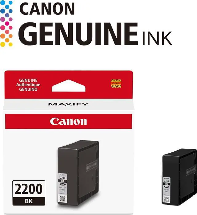 Alt view image 2 of 3 - Canon Genuine Canon PGI-2200 Pigment Ink Cartridge, Black