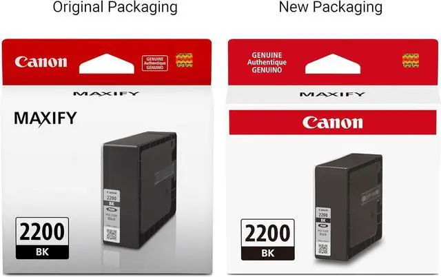Alt view image 3 of 3 - Canon Genuine Canon PGI-2200 Pigment Ink Cartridge, Black