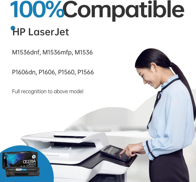 Alt view image 2 of 6 - Gotoners 4-Pack Compatible Toner HP 78A CE278A for HP LaserJet M1536 MFP M1536DNF P1560 P1566 P1606 P1606DN