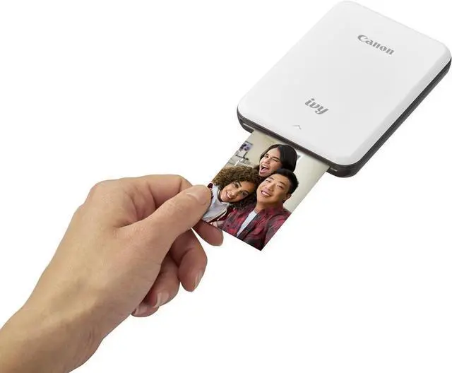 Alt view image 2 of 4 - Canon Ivy Mini Photo Printer for Smartphones (Slate Gray) - Sticky-Back Prints, Pocket-Size