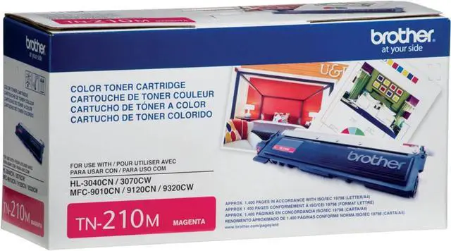 Alt view image 4 of 7 - Brother TN210M Standard Yield Magenta Toner Cartridge, Original Toner Replacement cartridges, Toner for Brother Laser Printers HL-3040CN, HL-3045CN, HL-3070CW, MFC-9010CN, MFC-9125CN and More