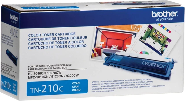 Alt view image 5 of 7 - Brother Original TN210C Standard Yield Cyan Toner Cartridge, Original Replacement cartridges,for Brother Laser Printers HL-3040CN, HL-3045CN, HL-3070CW, MFC-9010CN, MFC-9125CN and More
