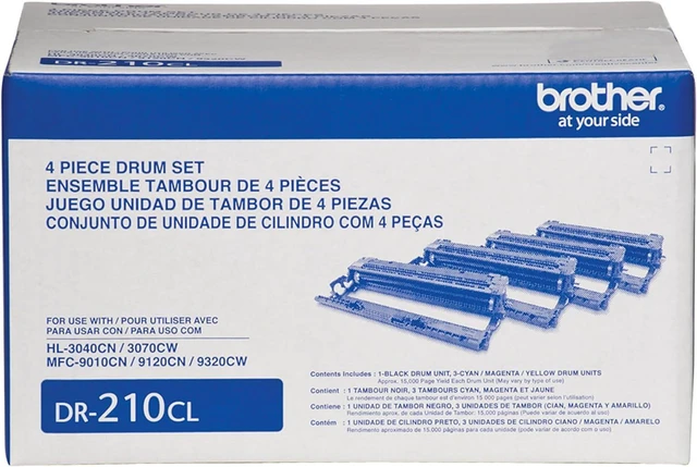Alt view image 2 of 7 - Brother Genuine DR210CL Drum Units Set of 4