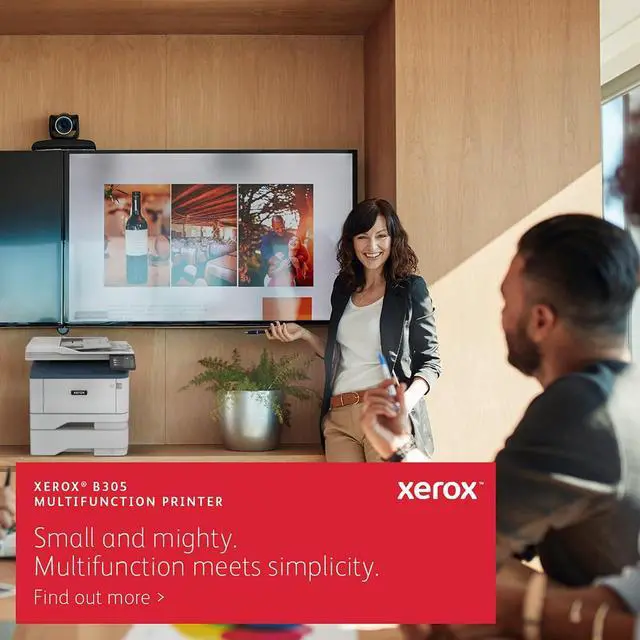 Alt view image 5 of 7 - Xerox B305/DNI Multifunction Printer, Print/Scan/Copy, Black and White Laser, Wireless, All in One
