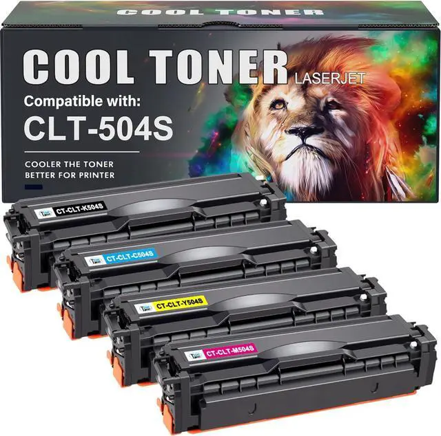 Main image of CLT-K504S CLT-504S Toner Cartridge for Samsung K504S C1860FW C1810W 4-Pack