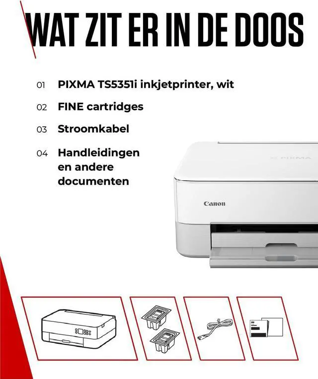 Alt view image 7 of 7 - Canon Multifunction Pixma TS5351i WiFi White