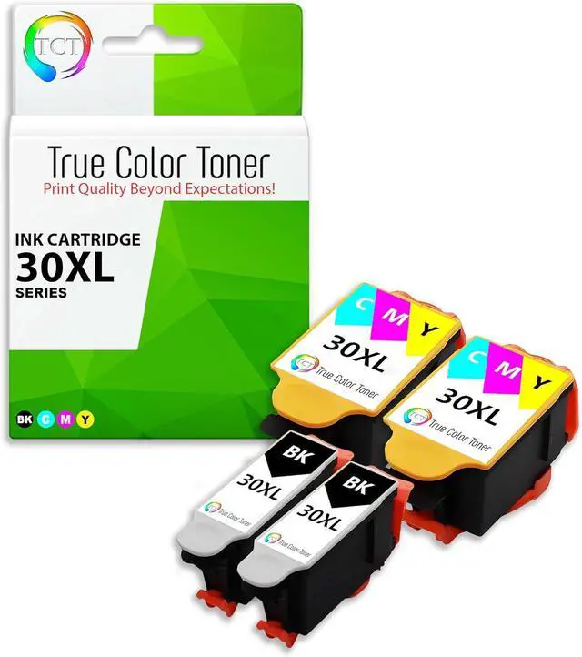 Main image of TCT Compatible Ink Cartridge Replacement for Kodak 30XL 30 XL High Yield Works with Kodak ESP C110 C310 C315, Office 2150 Printers (Black, Tri-Color) - 4 Pack