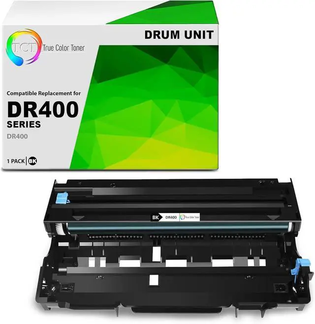 Main image of TCT DR400 Drum Unit - Compatible Replacement for Brother DR-400 DR400 Works with Brother DCP-1200 1400, HL-1240DX, MFC-8300 P2500 P2500T, IntelliFax-4100 4100E 8750P Printers (20,000 Pages)