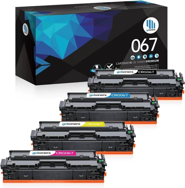 Main image of Gotoners 067 Toner Compatible with Canon 067 067H CRG067 with Chip Cartridge for Canon Color ImageCLASS MF650 MF656Cdw LBP632Cdw MF653Cdw MF654Cdw LBP633Cdw Printer (4-Pack)