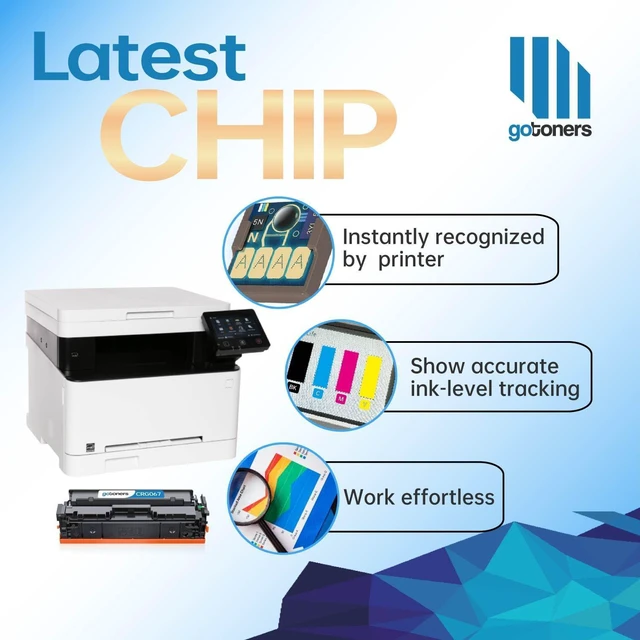 Alt view image 3 of 6 - Gotoners 067 Toner Compatible with Canon 067 067H CRG067 with Chip Cartridge for Canon Color ImageCLASS MF650 MF656Cdw LBP632Cdw MF653Cdw MF654Cdw LBP633Cdw Printer (4-Pack)