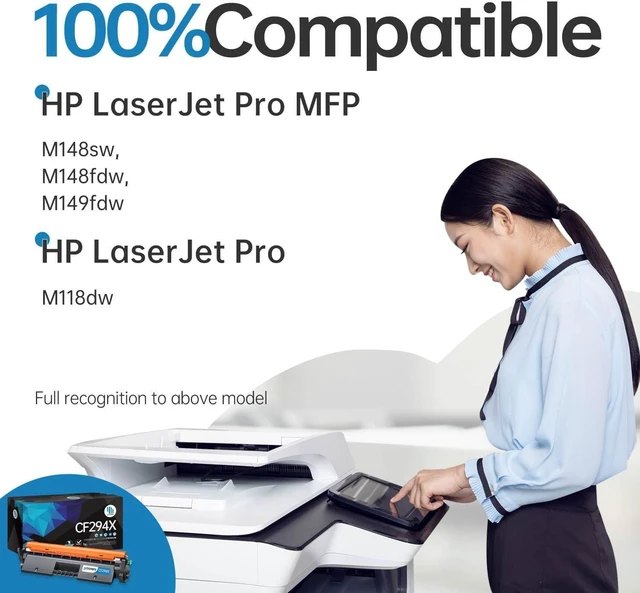 Alt view image 2 of 6 - Gotoners CF294X CF94A Compatible Replacement Toner for HP 94X 94A for HP Laser Jet Pro M118dw M148dw LaserJet M118 M148 Printer (High Yield, Black, 3 Pack)