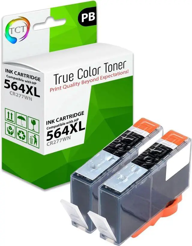 Main image of TCT Compatible Ink Cartridge Replacement for HP 564XL 546 XL Photo Black Works with HP Photosmart B8550 D5445 D5460 D7560 7510 7515 7520 7525 C6340 C6350 C6380 C510a C309g C310a (290 Pages) - 2 Pack