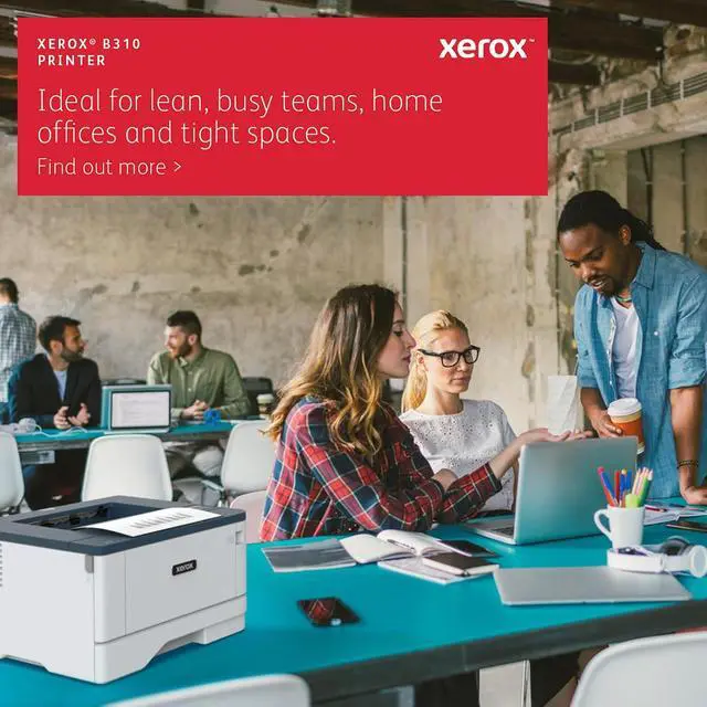 Alt view image 5 of 7 - Xerox B310DNI Printer, Laser, B&W, Wireless, Print, Letter, Energy Star Certified, UP to 42PPM