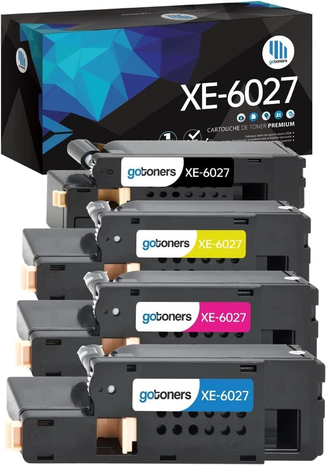 Main image of Workcentre 6027 Phaser 6022 Gotoners 4PK Compatible Ink for Xerox 6027 6022 6020, Work with Xerox Phaser 6020 6022 6022/ni WorkCentre 6027 6027/ni 6025 Toner Cartridge 106R02759 106R02757 (4 Pack)