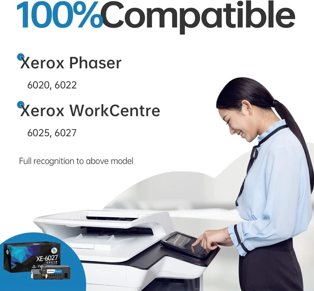 Alt view image 2 of 5 - Workcentre 6027 Phaser 6022 Gotoners 4PK Compatible Ink for Xerox 6027 6022 6020, Work with Xerox Phaser 6020 6022 6022/ni WorkCentre 6027 6027/ni 6025 Toner Cartridge 106R02759 106R02757 (4 Pack)