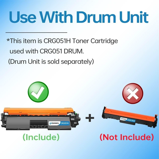 Alt view image 2 of 7 - Gotoners Compatible Canon 051 051H Toner (Black, 3-Pack) for Canon MF267dw MF267dw ii MF260 MF260 ii MF269dw LBP162dw LBP160 CRG051H CRG051