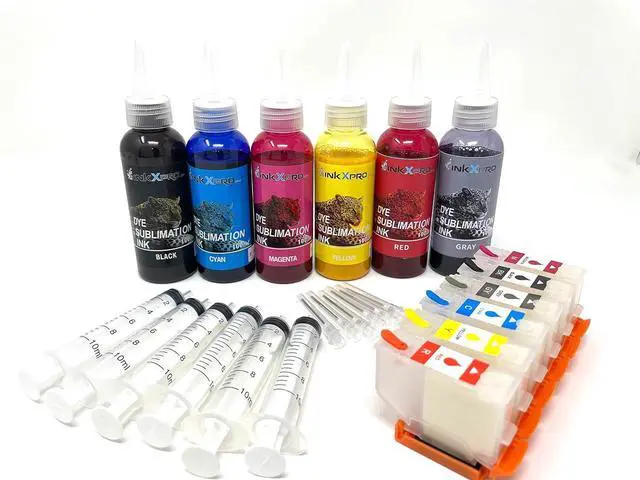 Main image of 312XL 6 X100ml Sublimation Ink Refill Cartridge Set No Chip Sublimation for EPS0N XP-15000 15010 Printer