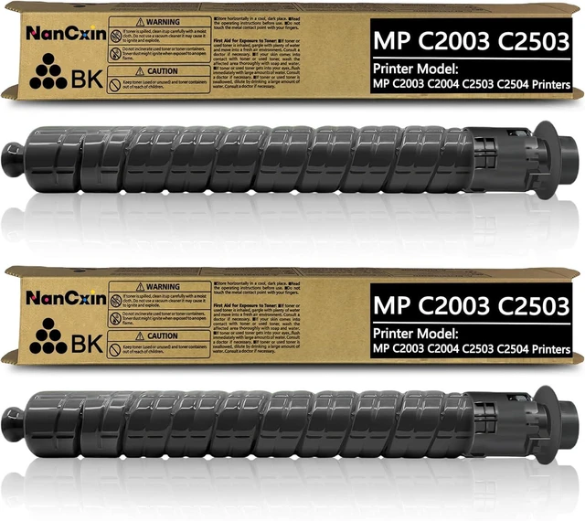 Main image of MP C2503 C2003 Black Toner Cartridge (2-Pack High Capacity 30000 Pages 841918) Replacement for Ricoh C2503 MP C2003 MP C2004 C2504 MP C2504EX C2004EX C2011 Aficio/Lanier / Savin Printers