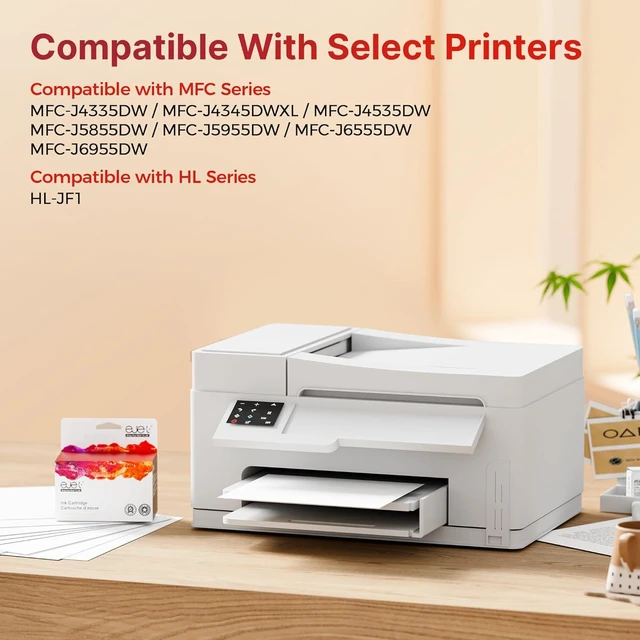 Alt view image 2 of 7 - ejet LC406 Ink Cartridges LC406xl Compatible for Brother LC406 Ink Cartridges for Brother Printer Use with MFC-J4335DW Printers
