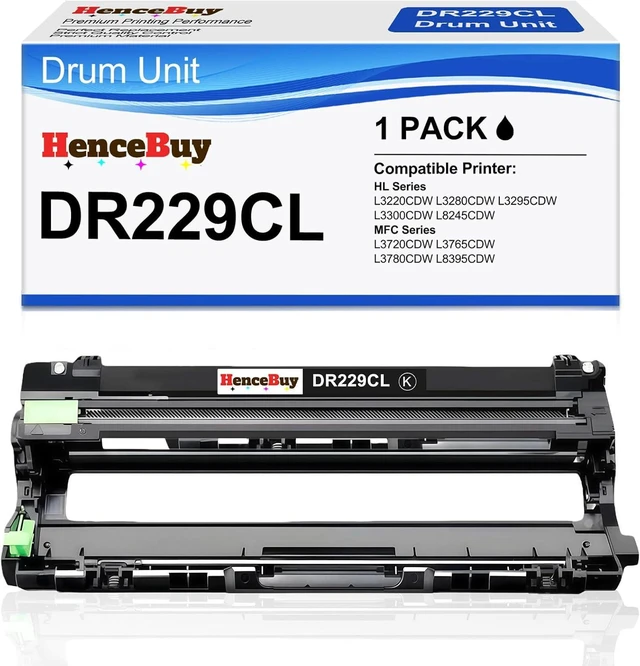 Main image of Compatible DR229CL Black Drum Unit (NOT Toner) Replacement for Brother DR-229CL DR229 TN229XL Work for MFC-L3720CDW MFC-L3765CDW MFC-L3780CDW HL-L3220CDW HL-3280CDW HL-L3295CDW Printer (1 Black)