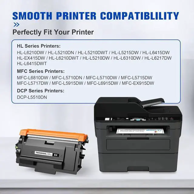 Alt view image 2 of 6 - TN920XXL Super High Yield Black Comatible Toner Cartridge Replacement for TN920 TN920XL 920XXL 920XL 920 Work with HL-L6210DW HL-L6210DWT HL-L5210DW HL-L5210DWT MFC-L6810DW Printers1 Black