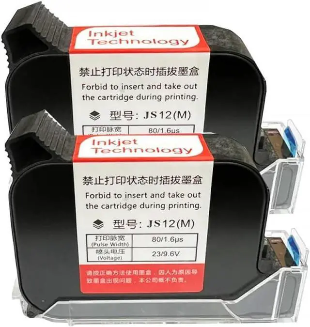 Alt view image 5 of 5 - JITUIHOM JS12 JS10 Ink Cartridge 42ml 12. 7mm Fast Dry Black Compatible with TIJ2. 5 Domino Handheld Printer