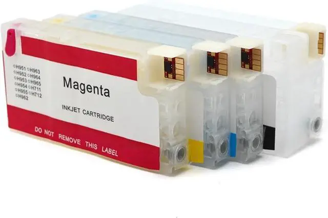 Alt view image 5 of 5 - 963 964 964XL Refill Ink Cartridge with Disposable Chip for H-*/P O-fficejet Pro 9010 9012 9015 9016 9018 9019 9020 9025