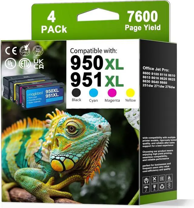 Main image of 950XL 951XL Ink Cartridges Combo Pack Replacement for HP 950 XL 950 Ink