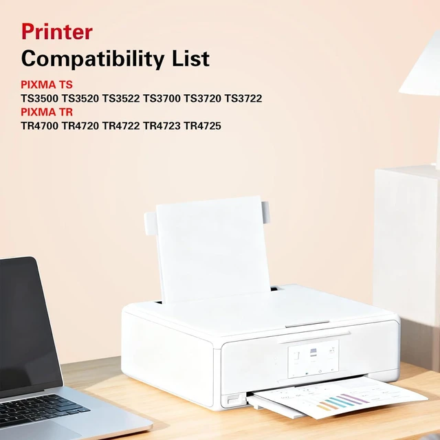 Alt view image 2 of 7 - PG-275XL CL-276XL Compatible for Canon 275 and 276 Ink Cartridges Compatible for Canon Ink 275 and 276 fit for PIXMA TS3700 TS3722 TR4720 TR4722 TS3500 TS3522 TR4700 TS3720 TS3520 Printer