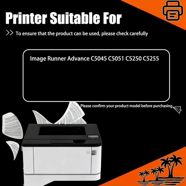 Alt view image 2 of 7 - GPR30 Toner Cartridge Compatible for Canon Image Runner Advance C5045 C5051 C5250 C5255 Printers, Bright Colors, High Yield 30000 Pages, with Chips (4 Pack Black)
