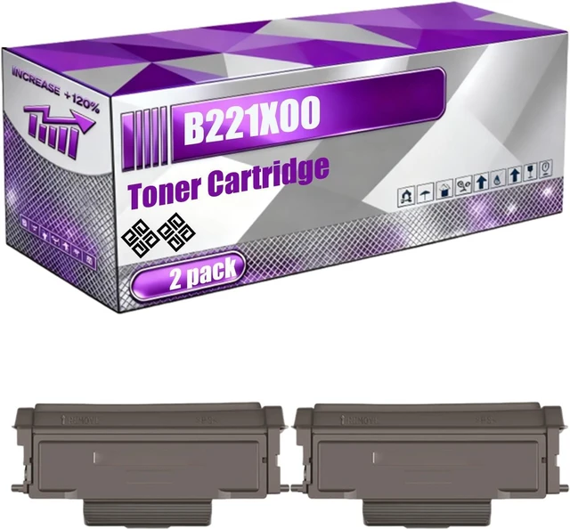 Main image of B221X00 Toner Cartridge Compatible for Lexmark MB2236adw MB2236i B2236dw Printers, High Yield 7000 Pages, Vivid Colors and Clear Printing (2-Pack Black)