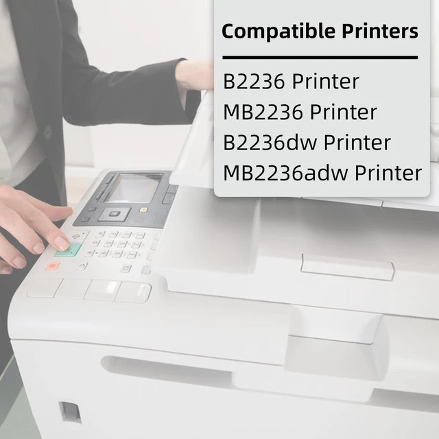 Alt view image 2 of 6 - B221H00 Toner Cartridge 1-Pack Black Replacement for B2236 B221H00 Toner for B2236 B2236i MB2236 B2236dw MB2236adw Printers High Yield 3,000 Pages