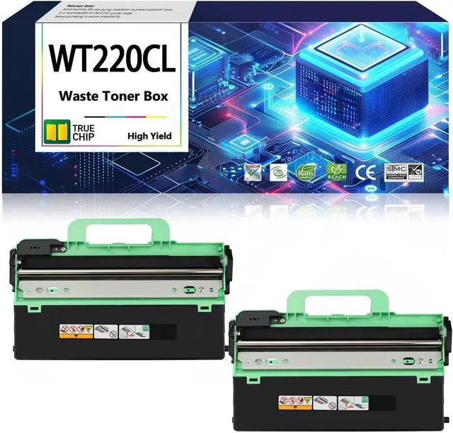 Main image of WT-220CL WT220CL Waste Toner Cartridge Compatible for Brother HL-3140 HL-3140W HL-3150CDW HL-3170CDW MFC-9330CDW MFC-9140CDN MFC-9340CDW DCP-9020CDW Printers Waste Toner Box.(2BK)