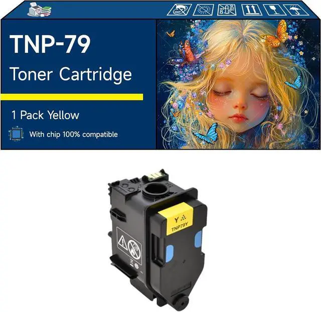 Main image of Compatible with Konica Minolta TNP-79 Toner Cartridge Work for Konica Minolta bizhub C3351i C3350i C4050i Printers (1 Pack Yellow)