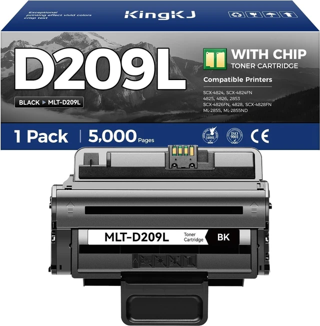 Main image of MLT-D209L Toner Cartridge Black 1-Pack High-Yield Replacement for Samsung MLT-D209L D209L 209L Compatible with Samsung SCX-4824 SCX-4824FN 4825 4826 2853 SCX-4826FN 4828 SCX-4828FN ML-2855 ML-2855ND