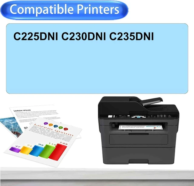 Alt view image 2 of 3 - C225 C230 C235 Toner Cartridges Replacement for Xerox 006R04383 006R04384 006R04385 006R04386, Work for Xerox C225DNI C230DNI C235DNI Printers, 1 Set
