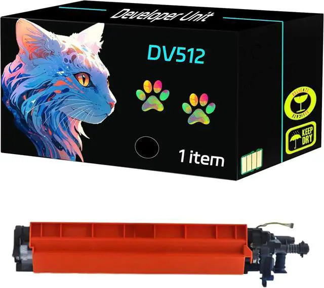Main image of High Yield DV512 Developer Unit Compatible for Konica Minolta bizhub C554e C284e C364 C364e C454 Printers, Clearly Print (1 Pack Black)